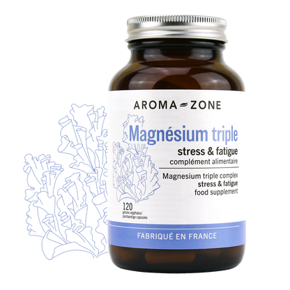 Magnésium triple 120 gélules - Complément alimentaire