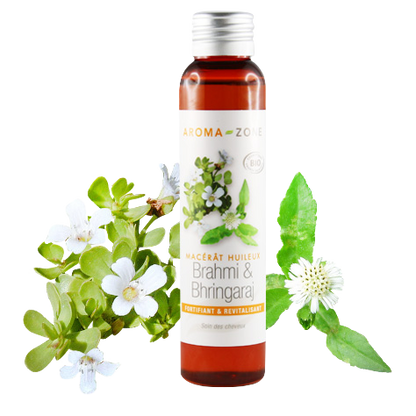 Huile de Brahmi & Bhringaraj BIO (macérât huileux)