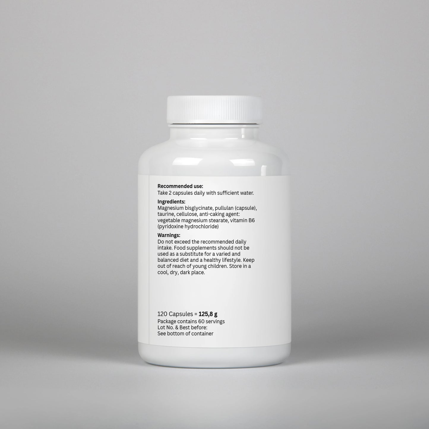 Magnesium Bisglycinate - 120 Capsules